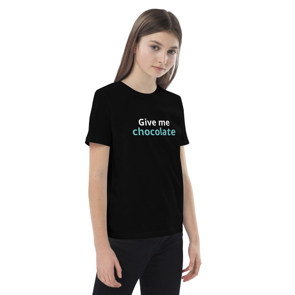 Give me chocolate - Organic cotton kids t-shirt