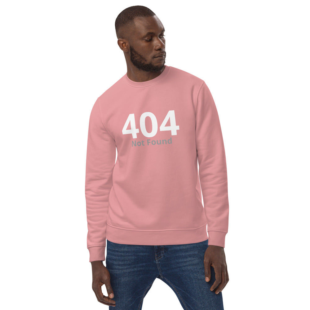 Funny "404 Not Found" Unisex eco sweatshirt