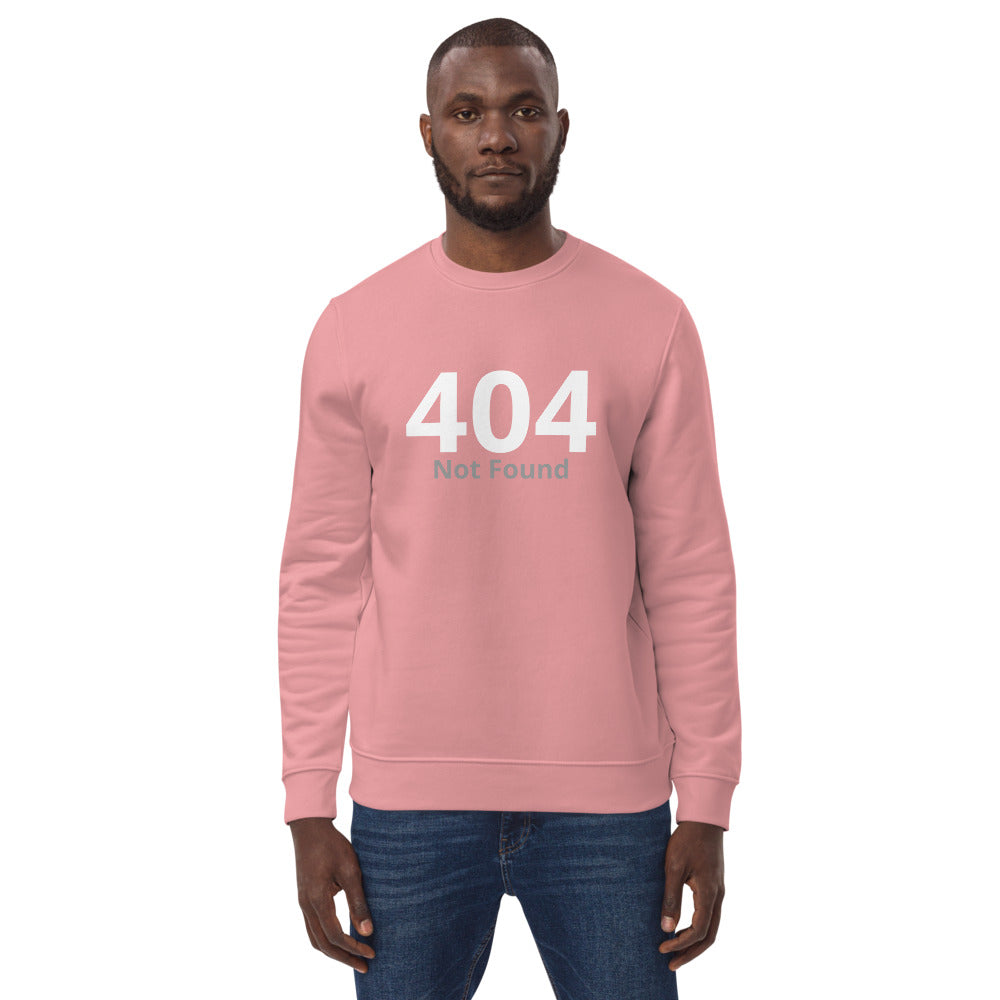 Funny "404 Not Found" Unisex eco sweatshirt