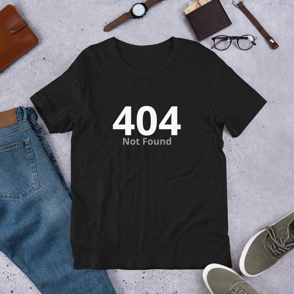 404 Not Found Short-sleeve unisex t-shirt